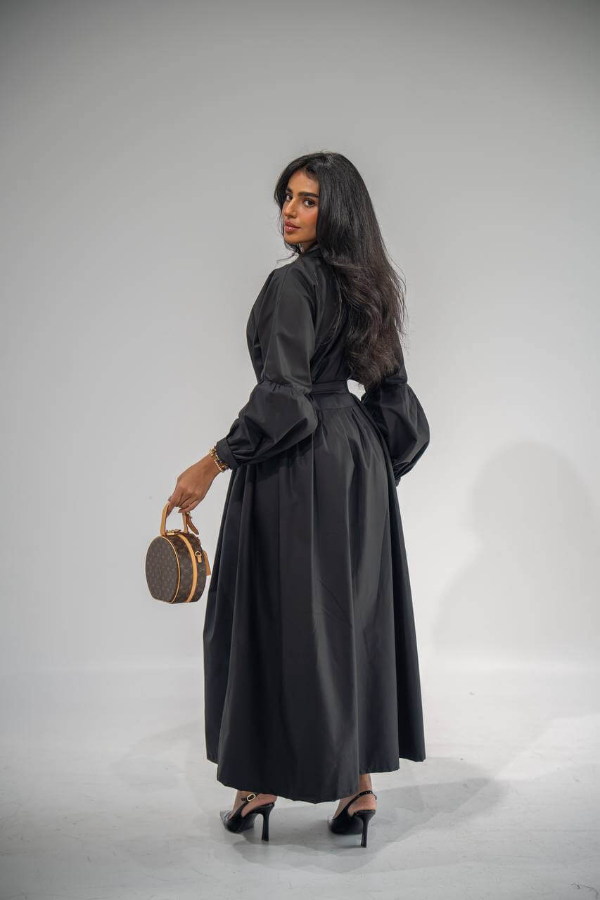 Black practical trench coat-free size