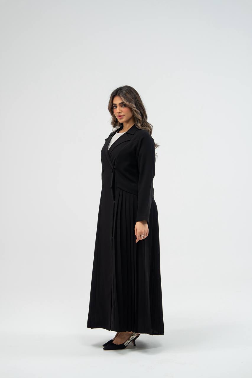 Black crepe abaya