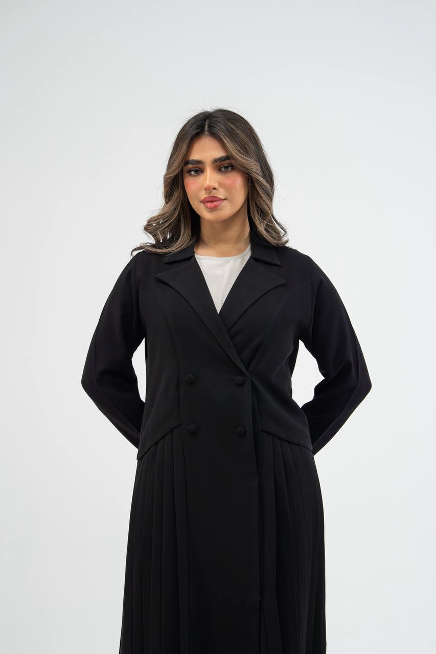 Black crepe abaya