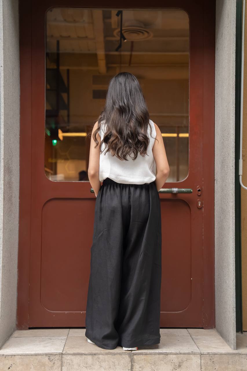 Linen blouse and pants set