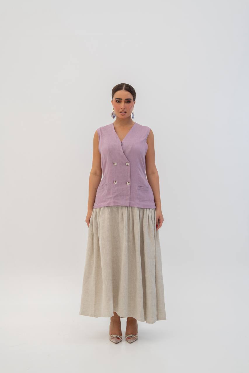 Vest and skirt set (1713)