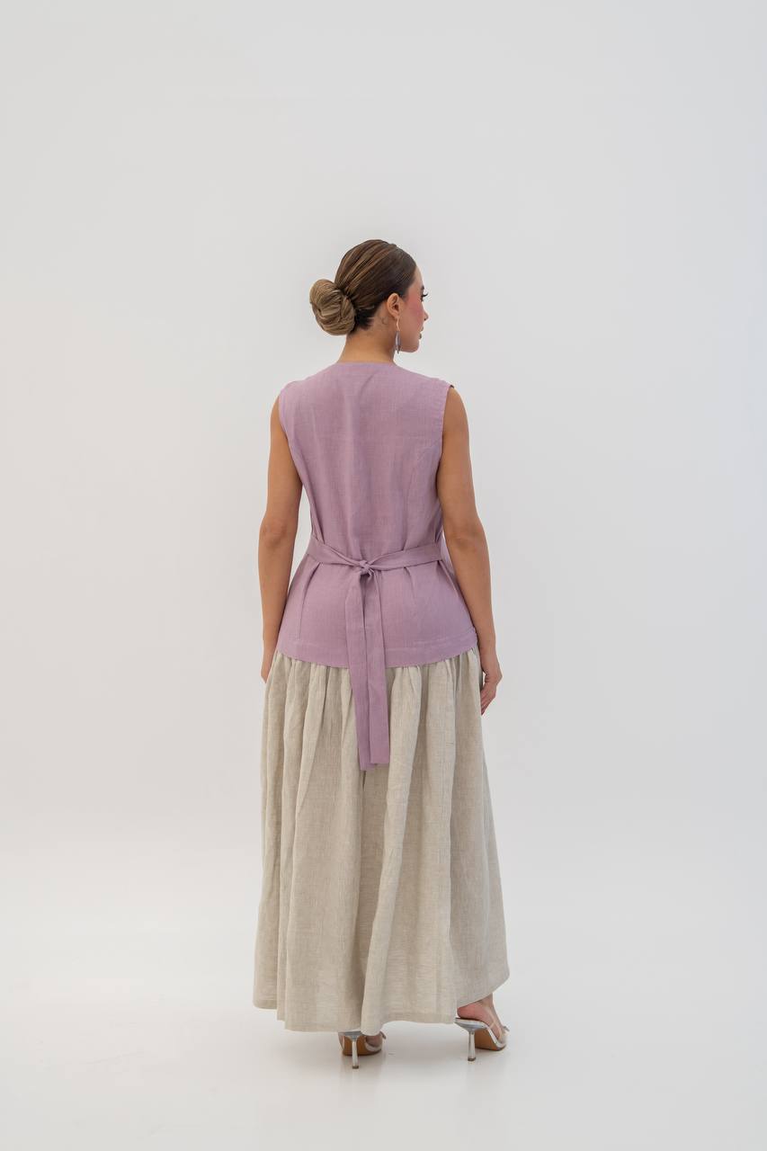 Vest and skirt set (1713)
