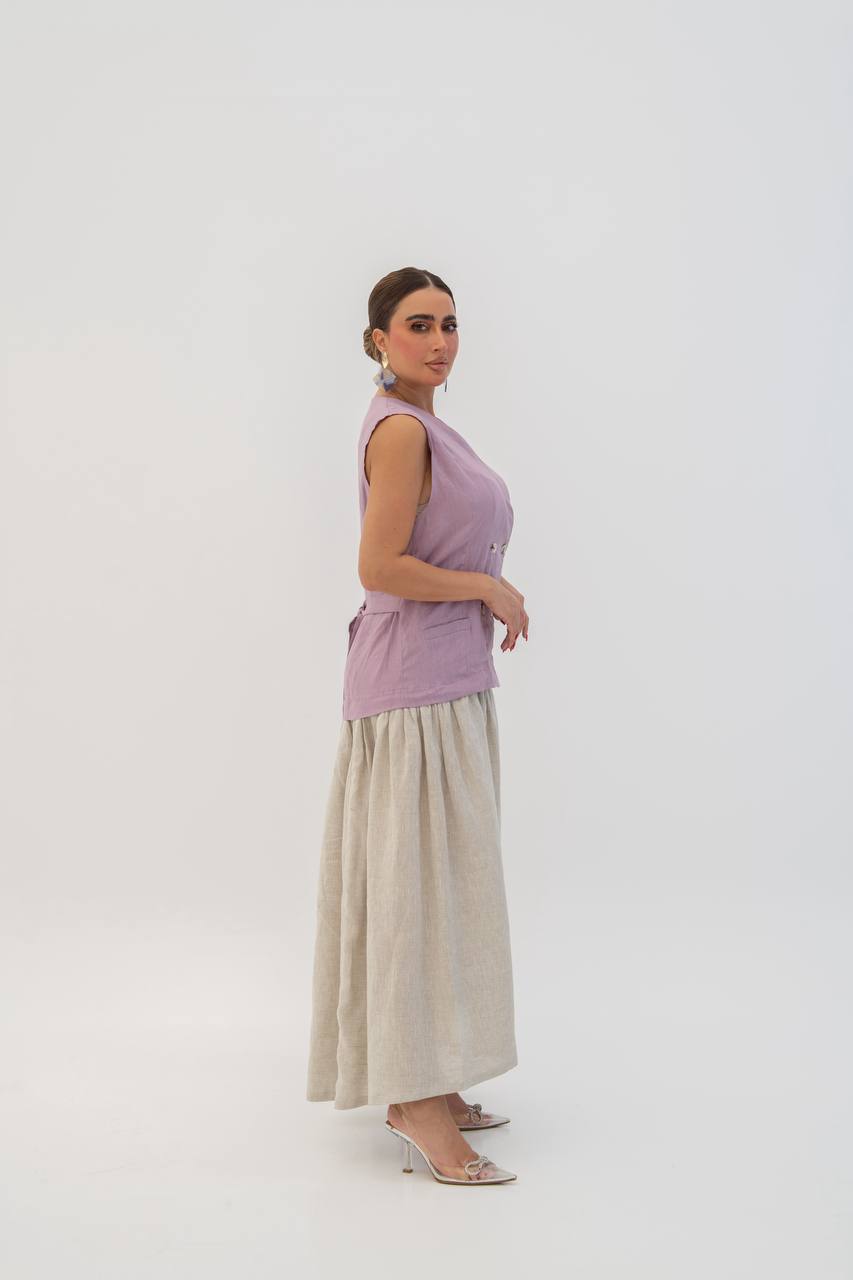 Vest and skirt set (1713)