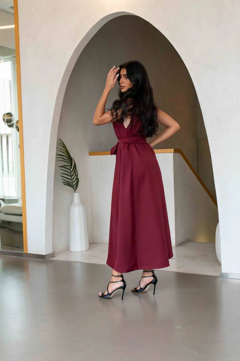 Burgandy Dress