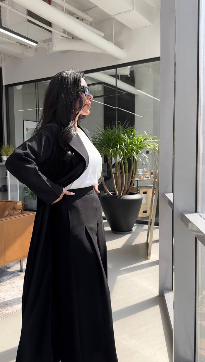 ABAYA CREPE BLAZER BLACK C:2001 BLACK