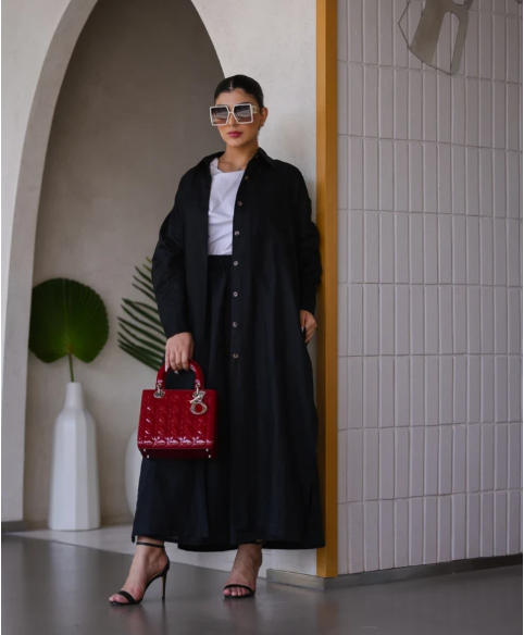 BLAZER LINEN C:6457 BLACK