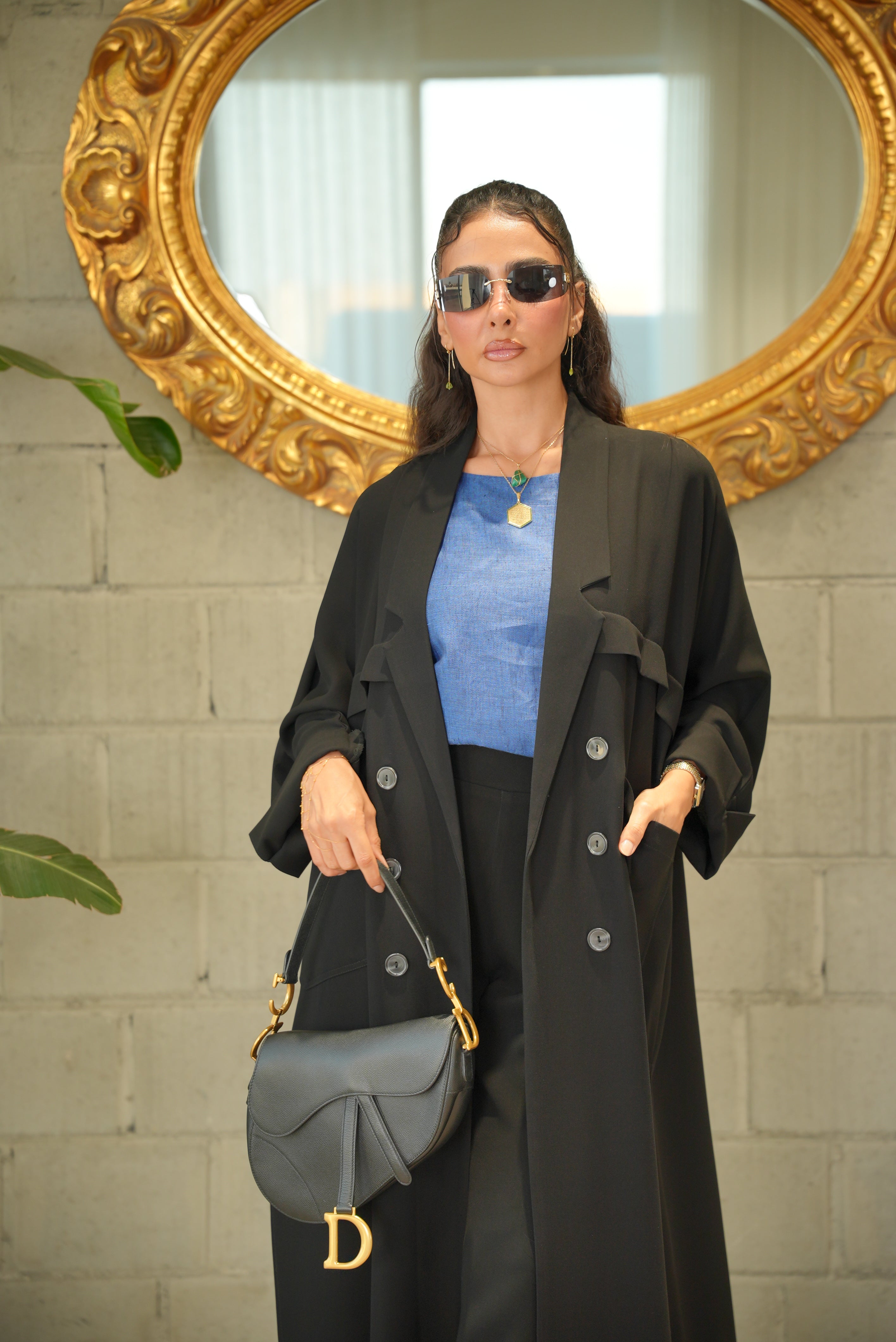 Crepe Abaya with Front Pocket-2016