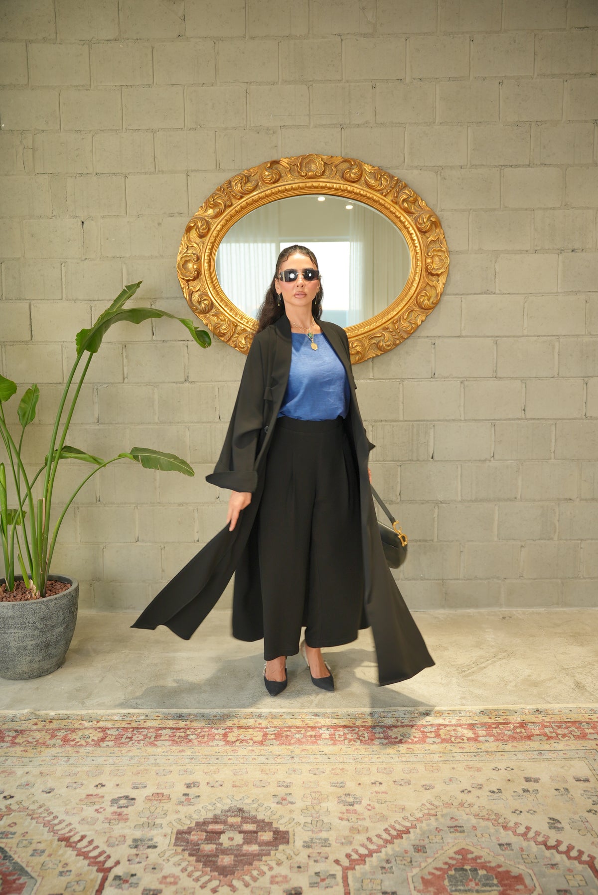 Crepe Abaya with Front Pocket-2016