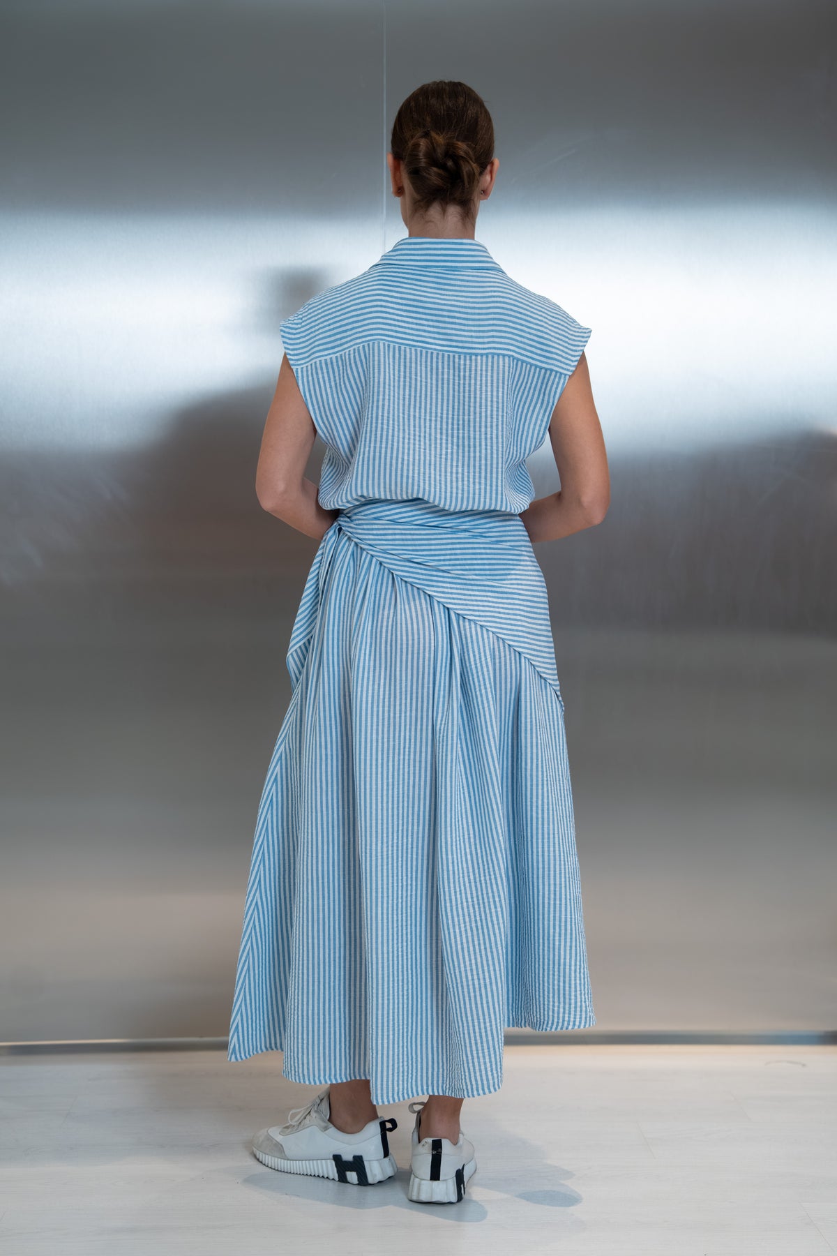 Blue Striped Dress -2041