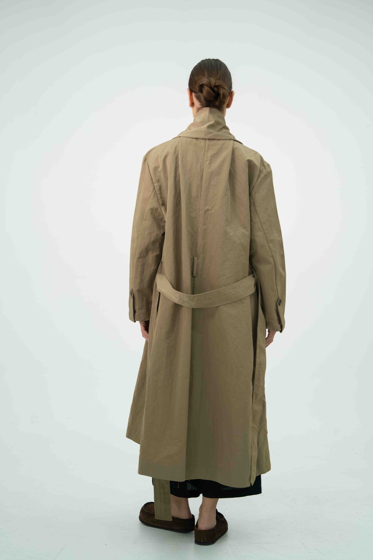 Beige Trench Coat Abaya – 2060
