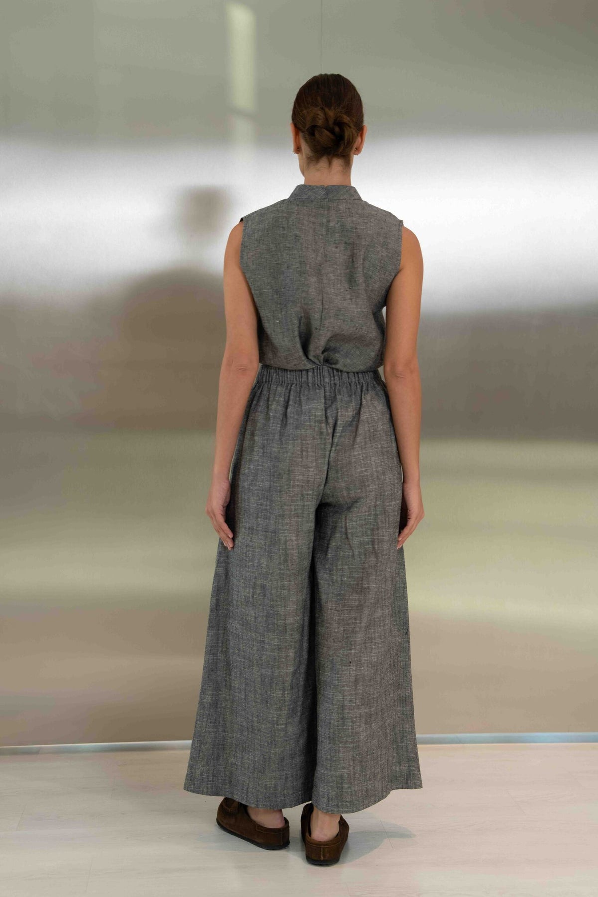 Grey Linen Set – 2057