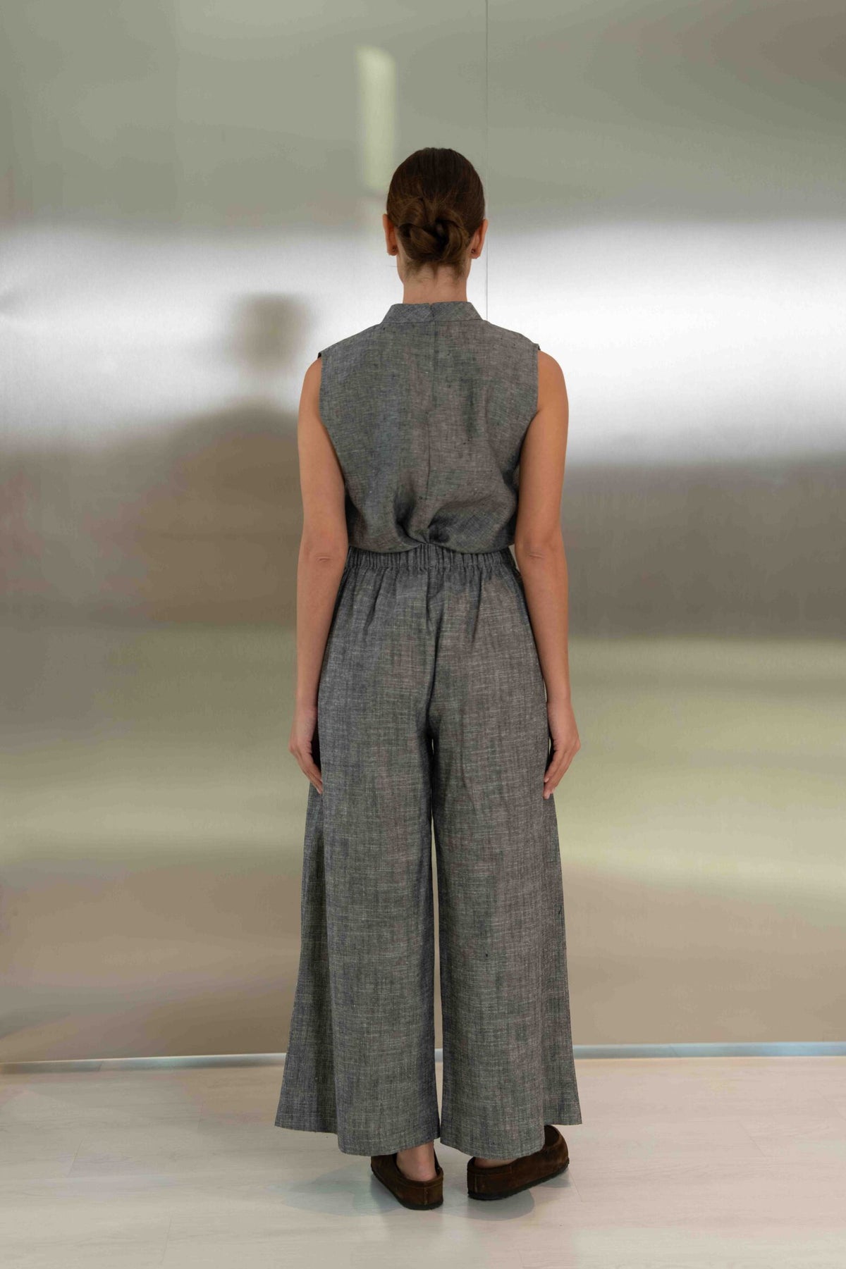 Grey Linen Set – 2057