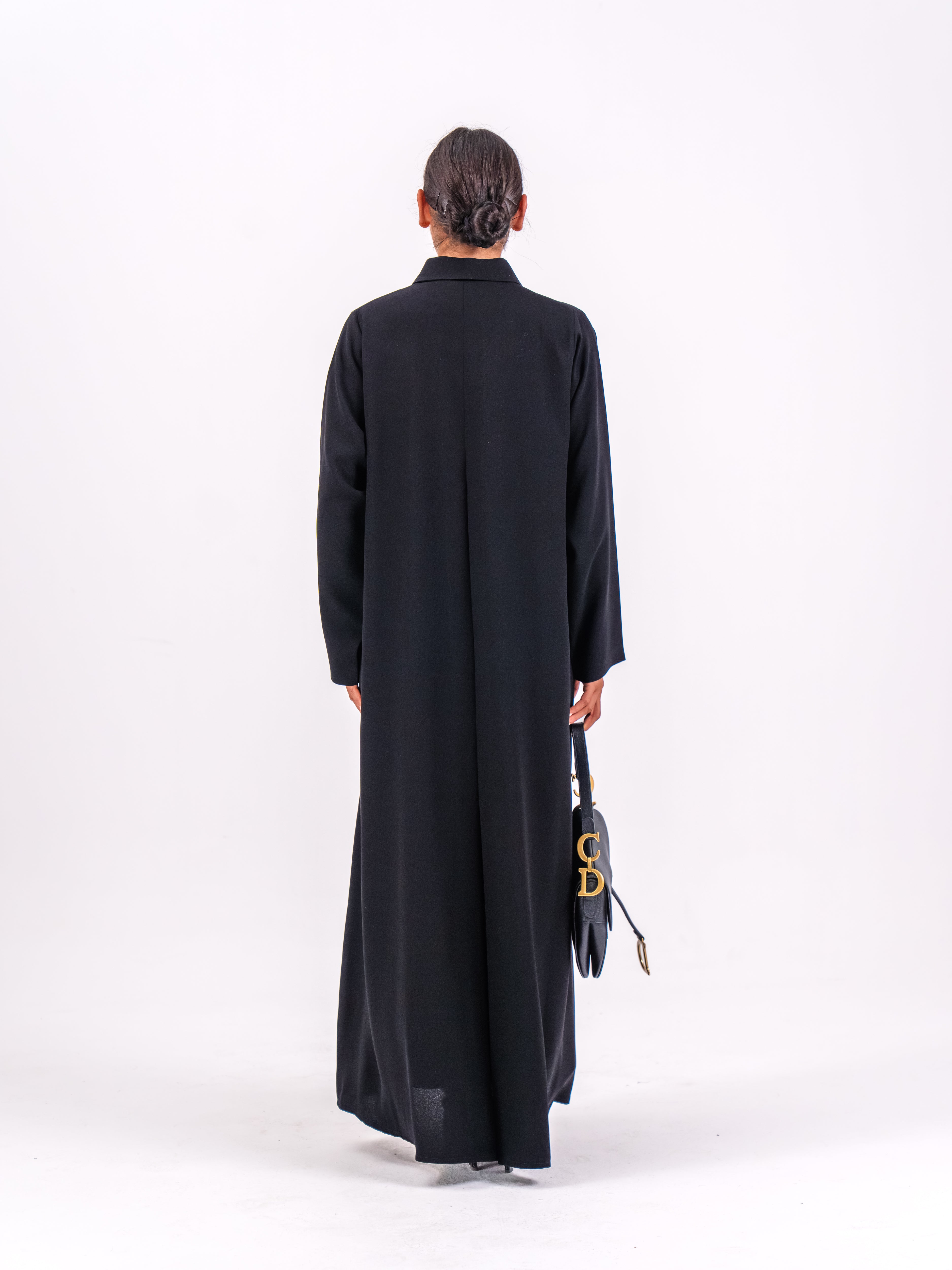 Classic Black Crepe Abaya