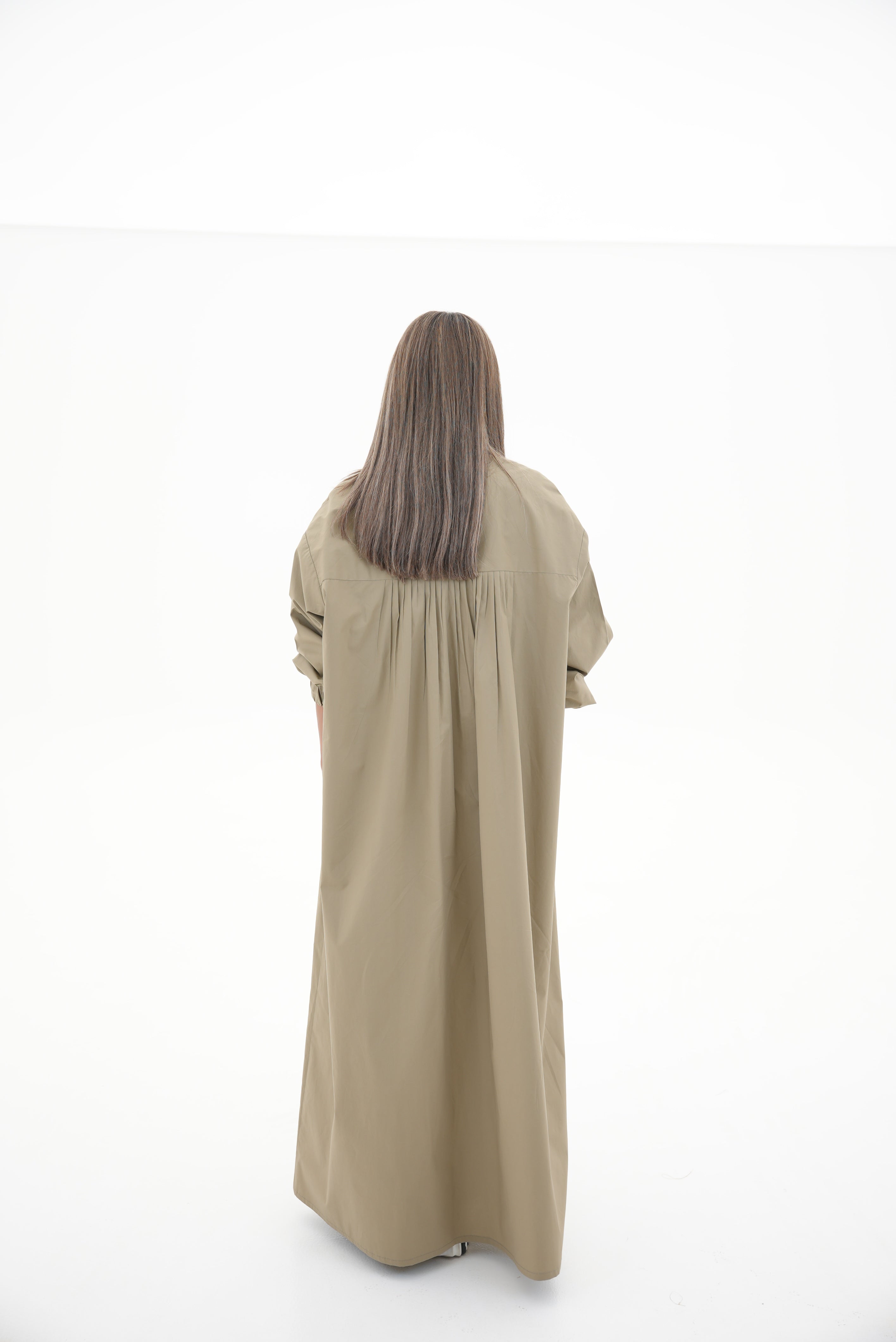 Beige Trench Coat Abaya-1962
