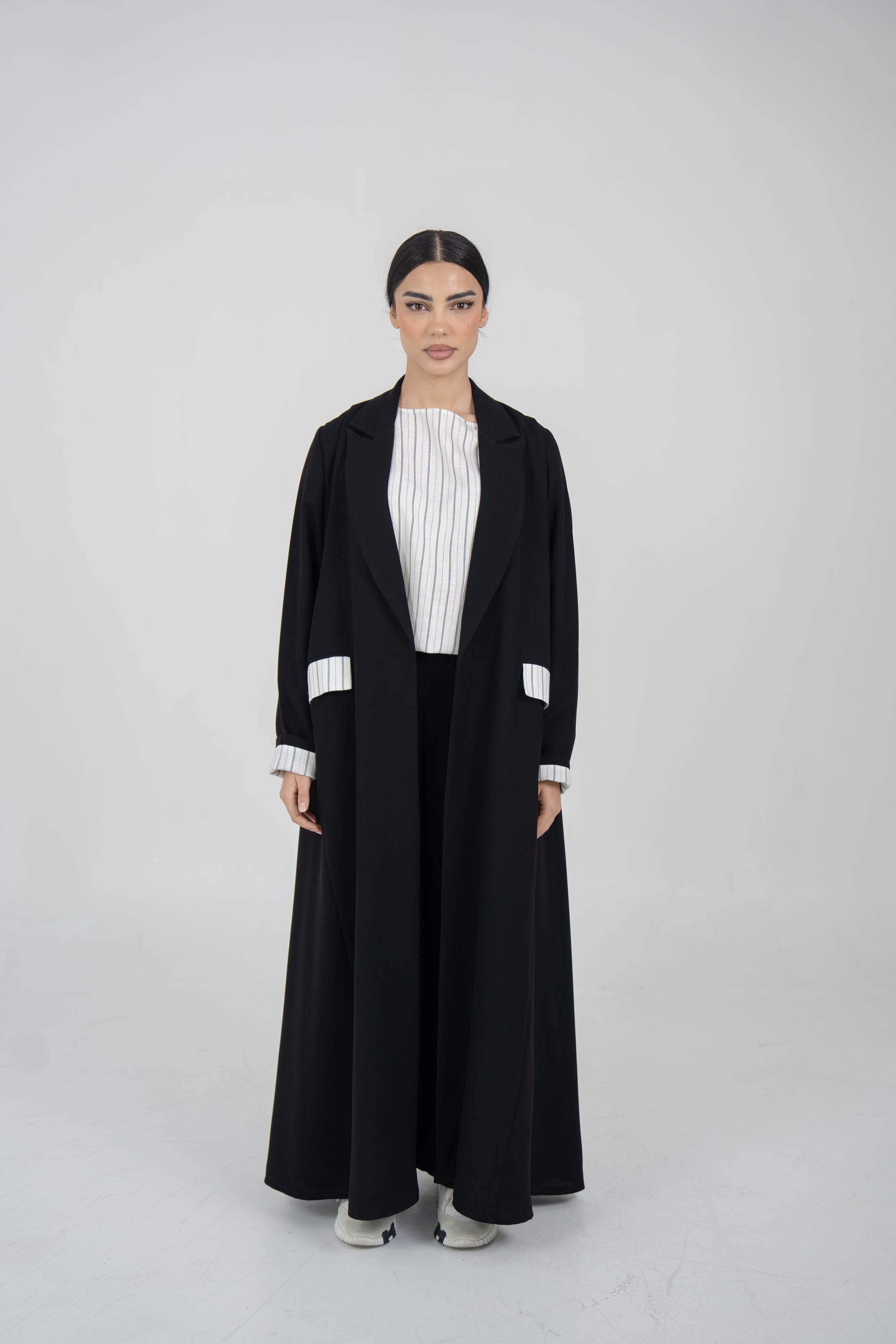 Black crepe abaya -1970