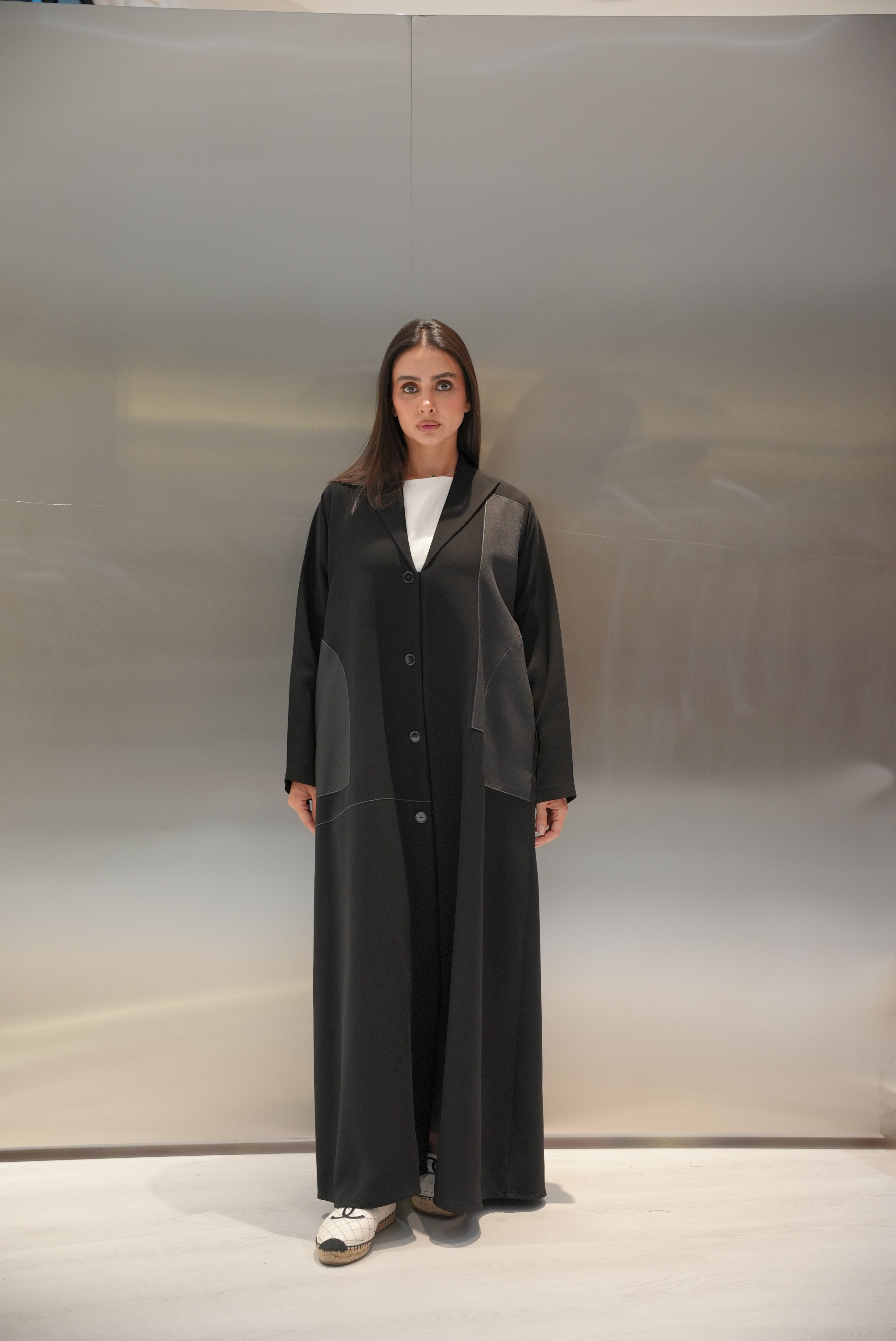 Crepe Abaya with Side Pocket-1987