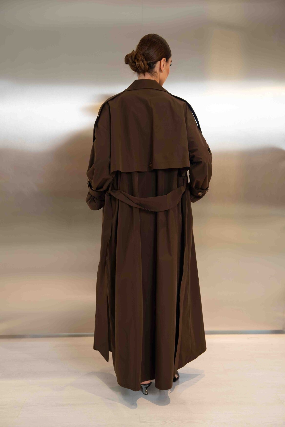 Brown Trench Coat Abaya - 2048