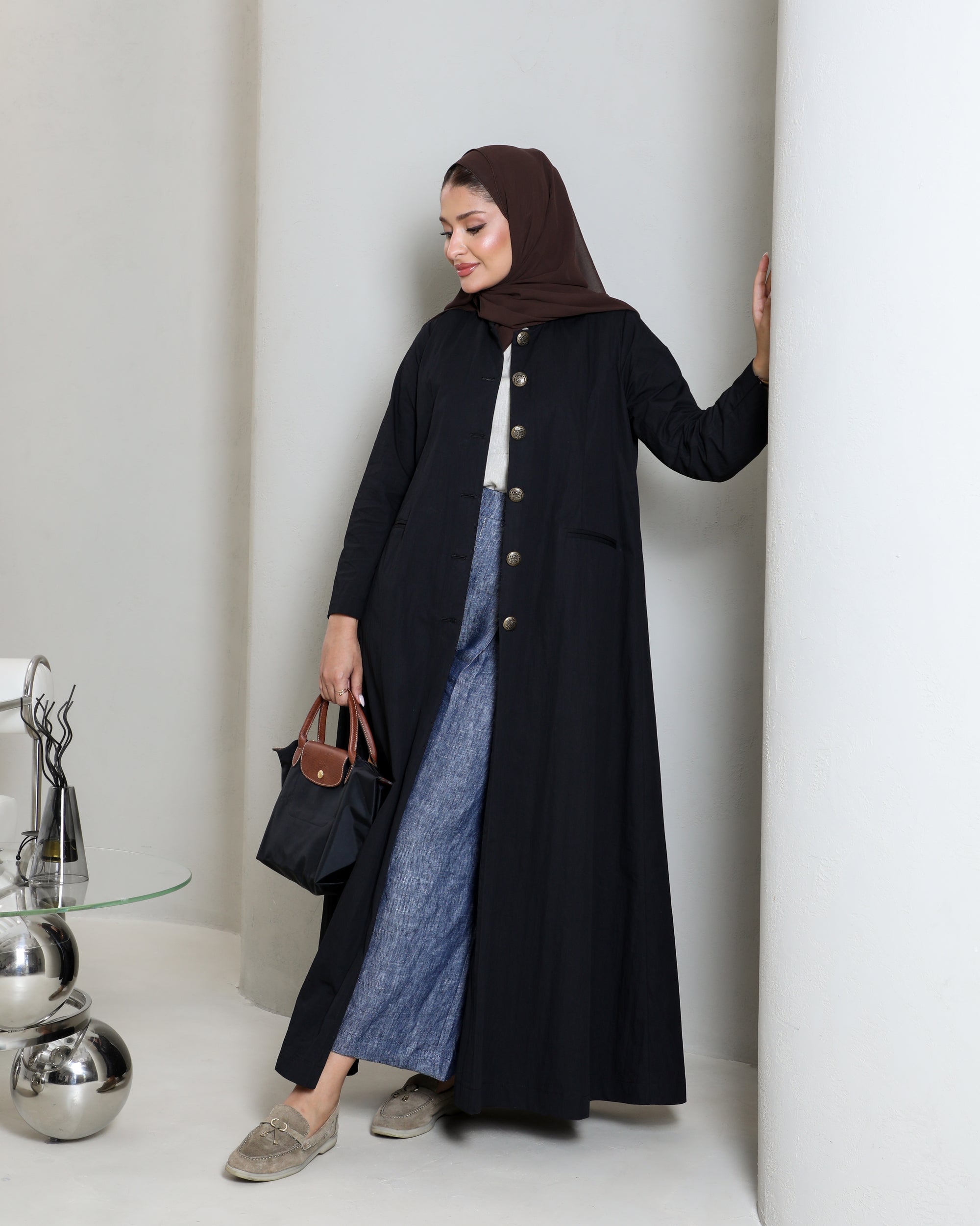 Black trench coat