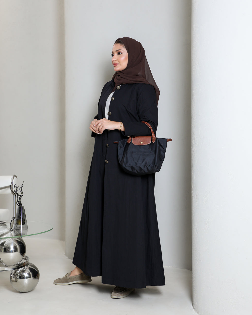 Black trench coat
