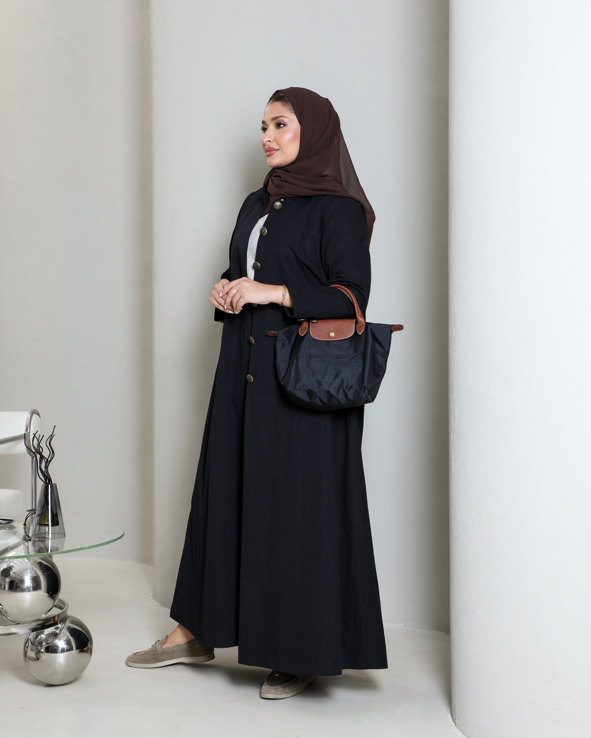Black trench coat