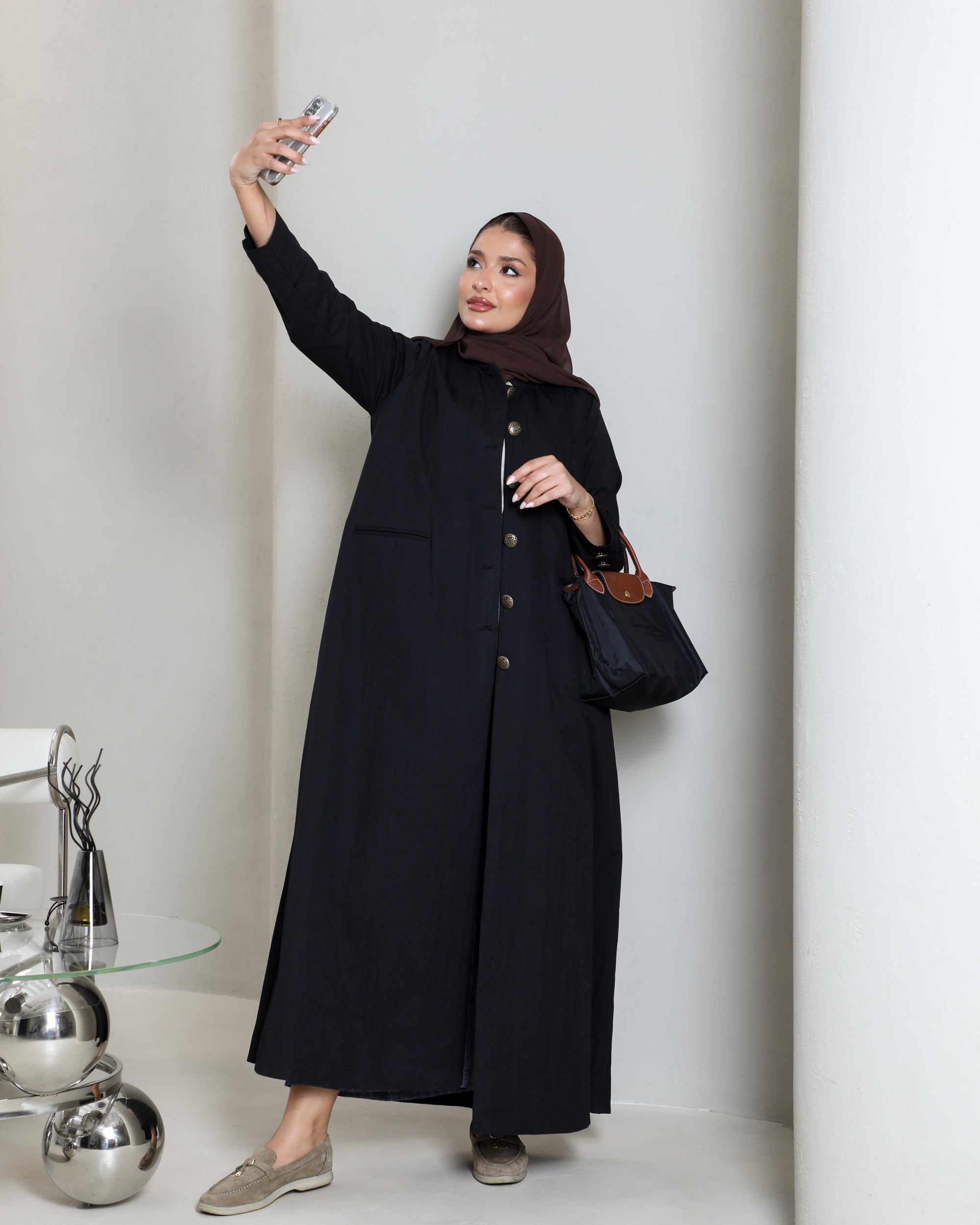 Black trench coat