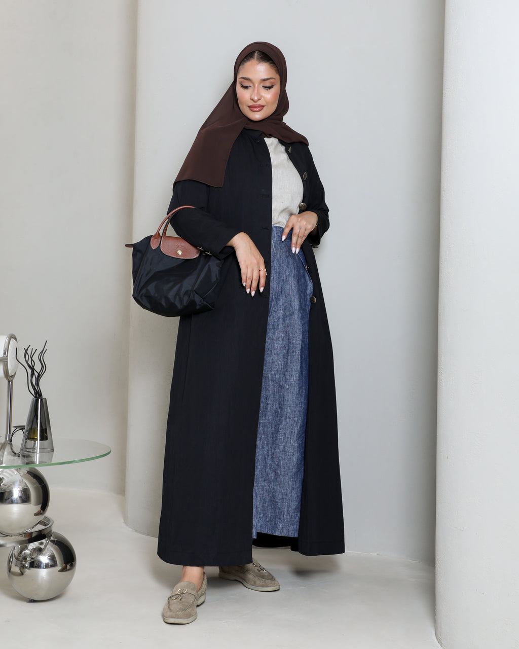 Black trench coat
