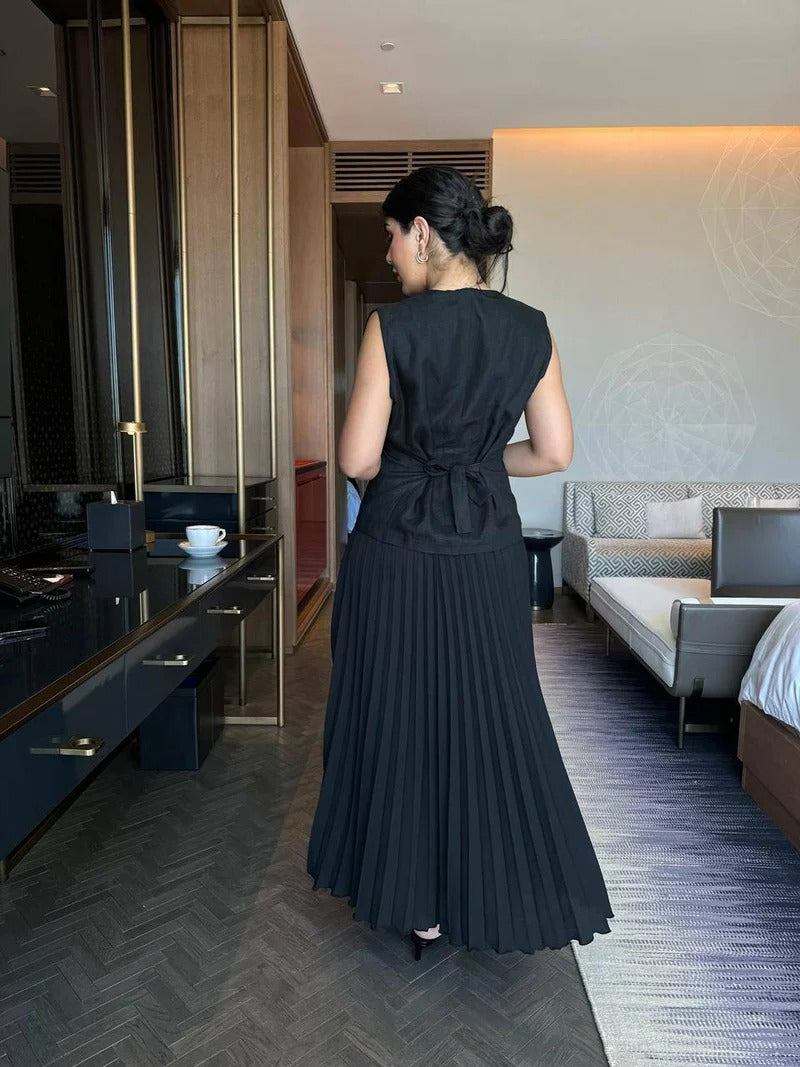 Black Crepe Dress C:169