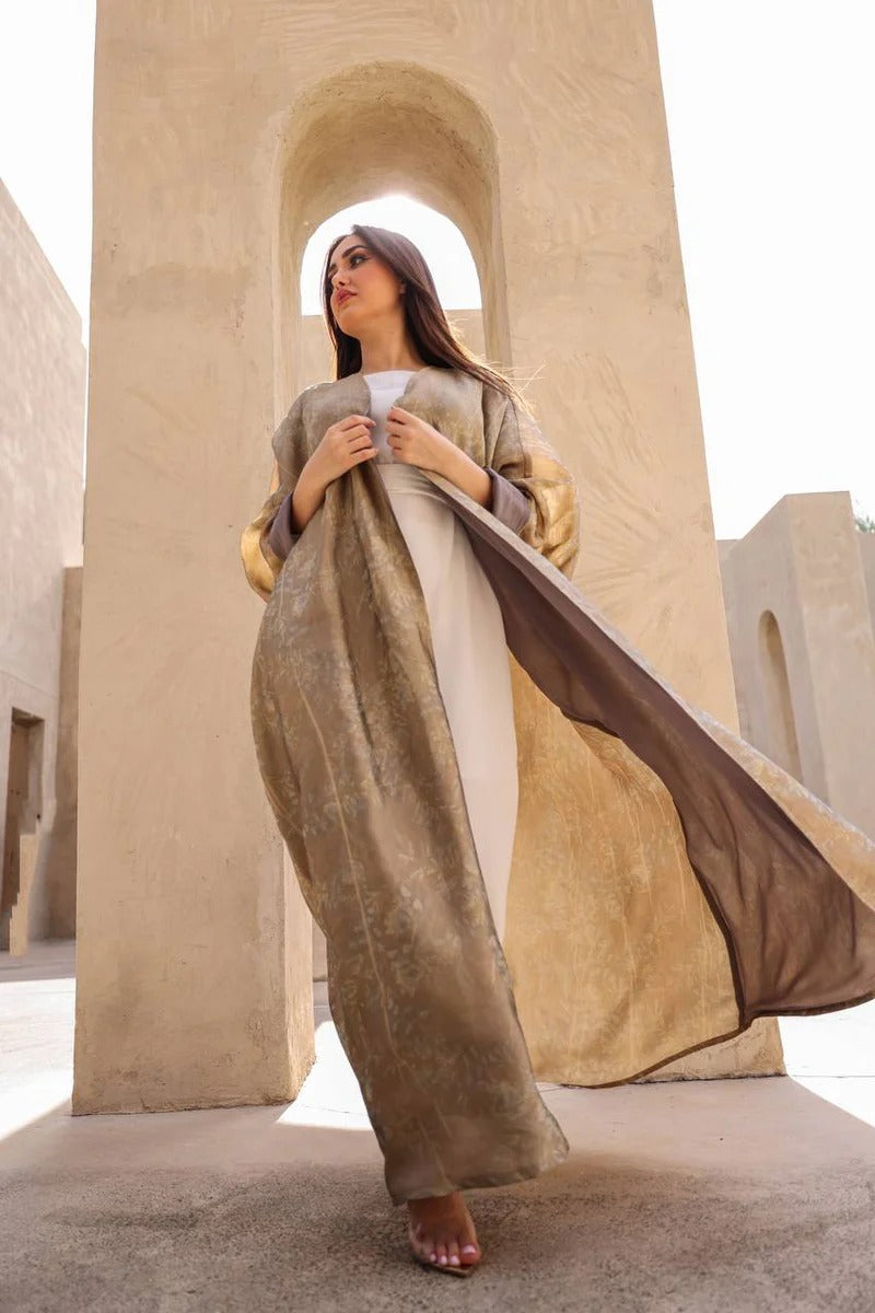 ABAYA CREPE SILK C:6418(FREE SIZE)