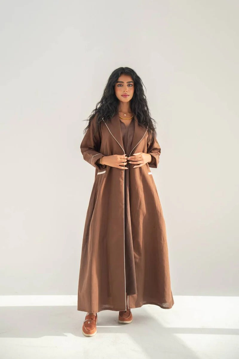 Blazer abaya with dress C:6652