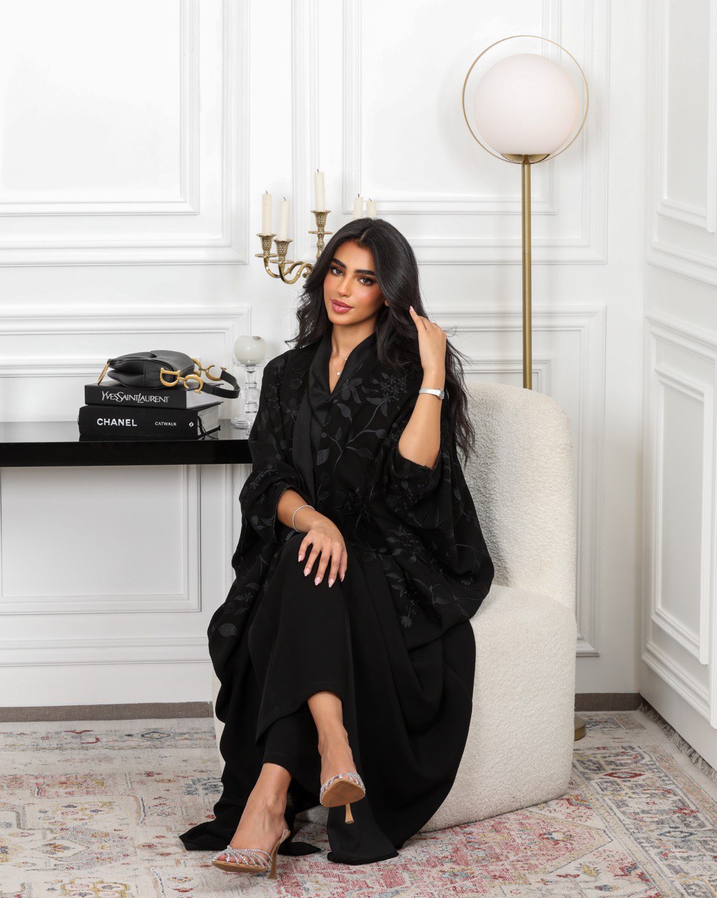 ABAYA BESHT FREE SIZE C:6381 BLACK ( FREE SIZE)